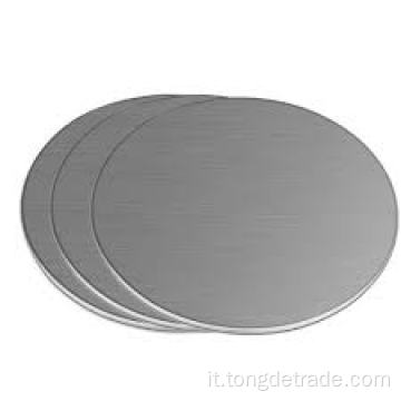 Disco placcato in metallo stampato di forma tonda in acciaio zincato